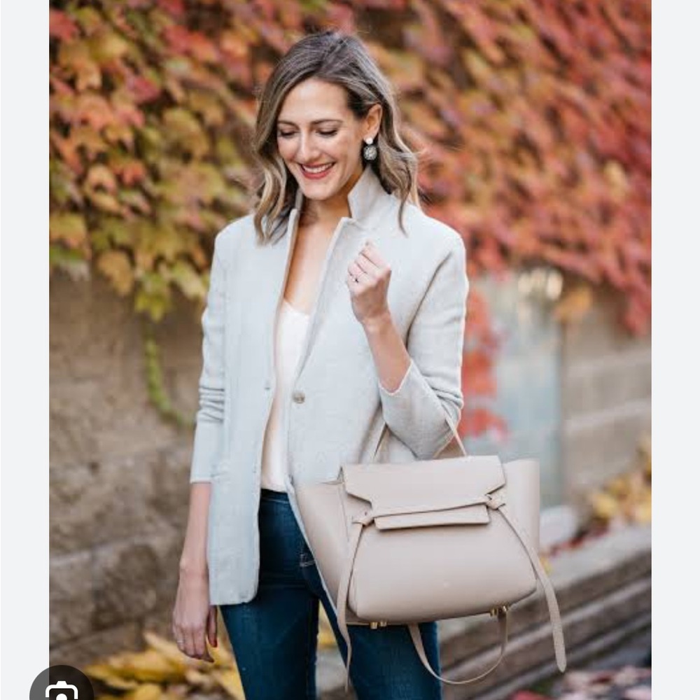 Excellent condition, J.Crew Marino sweater, blazer, and gray